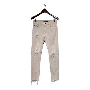 Kancan Juniors Light Pink Distressed Skinny Stretch Jeans Style Estillo Sz 7/27